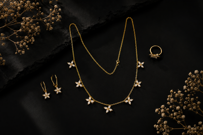 Choker salver gold colour