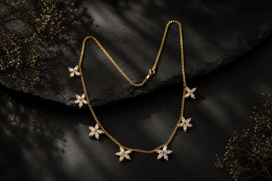 Choker salver gold colour